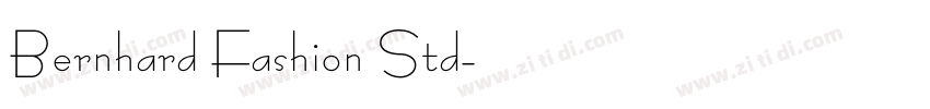 Bernhard Fashion Std字体转换